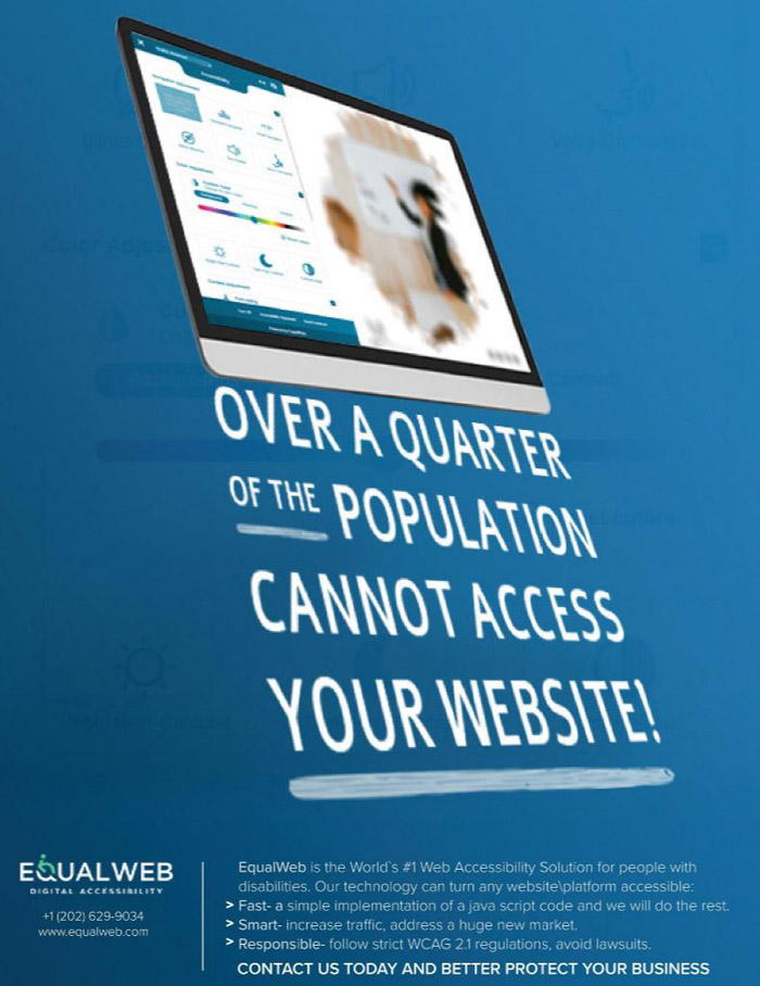 over a quarter of the population cannot access your website