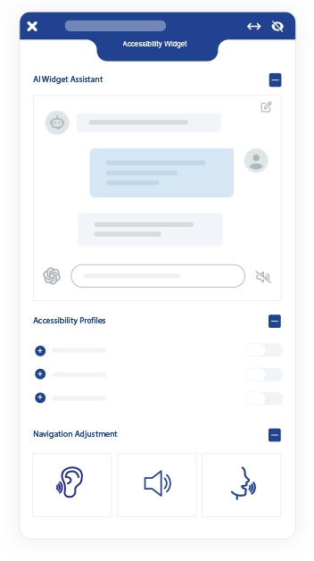The EqualWeb widget menu