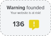 Warnings found your website is at risk! 136