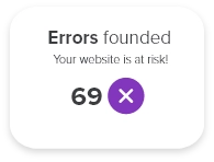 Errors found your website is at risk! 69