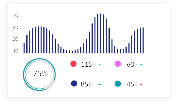 Accessibility score 75 percent with graph