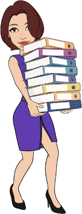 Woman with books