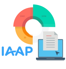 Accessibility assessment icon and IAAP logo