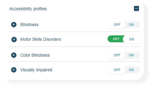 Image of Accessibility profiles