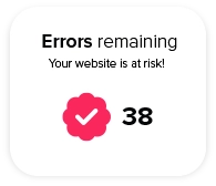 Errors remaining your website is at risk! 38