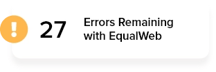 27 errors remaining with equalweb