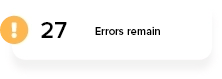 Errors remaining with EqualWeb