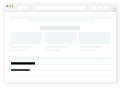 A stylized browser window with generic content.