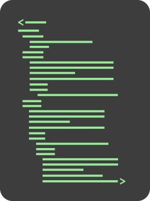 Graphic figure with green lines and arrows on a dark background.