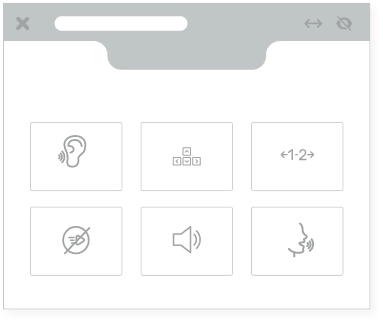 Image of accessibility widget