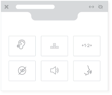 Image of accessibility widget