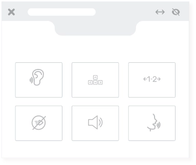 Image of accessibility widget