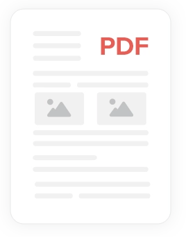 Graphic of a document with "PDF" text