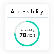 Accessibility score: 78/100