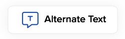 Speech bubble icon and text: "Alternate Text".