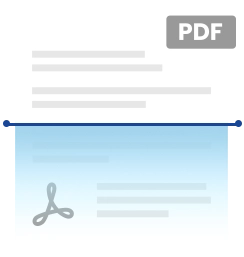 PDF icon with document image.