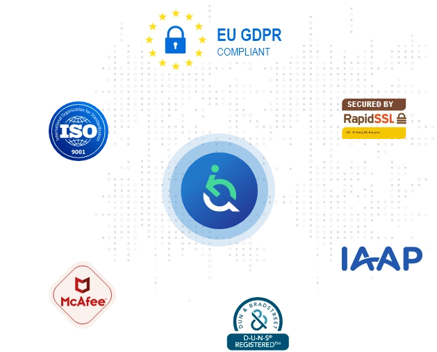 Various security standards icons