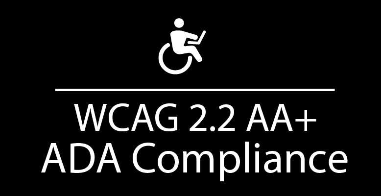 Badge- WCAG 2.2 AA+ ADA Compliance