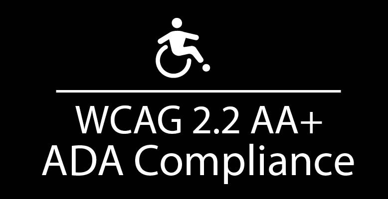 Badge- WCAG 2.2 AA+ ADA Compliance