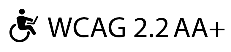 WCAG 2.2 AA+ Badge