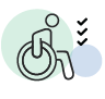 Man in wheelchair icon