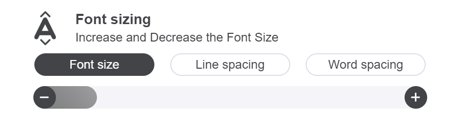 Font sizing