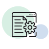 Document and settings wheel icon